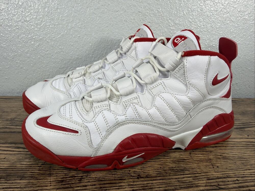 Nike Air Max Sensation White Red Chris Webber RARE 315863-161 GRAILS Size 13